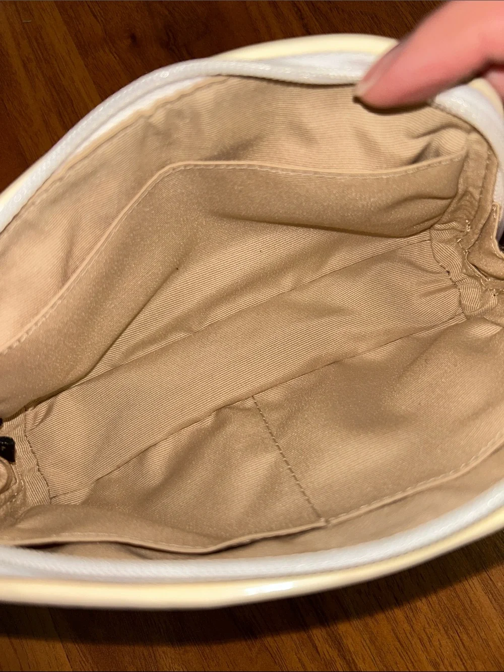 Coach Signature Canvas and Patent Logo Zipper Pouch